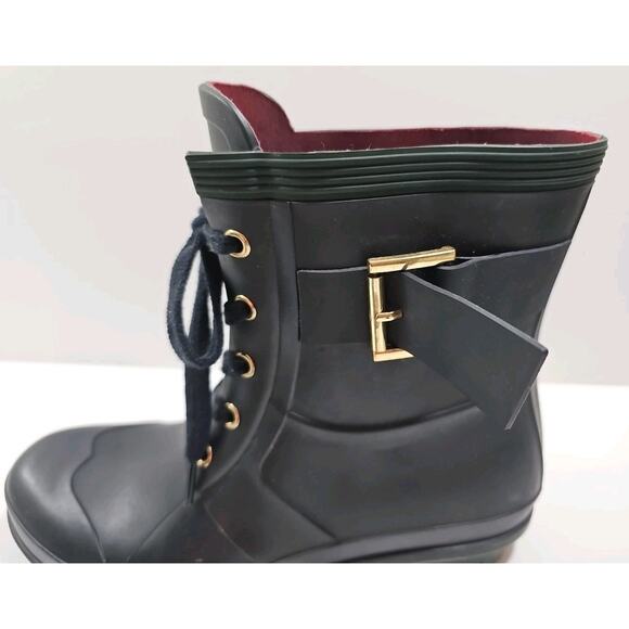 Tommy Hilfiger ~Woman Size 8~ Midnight Rain Boots. - Picture 4 of 16